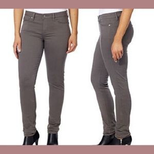 NWT Calvin Klein‎ Jeans [ 14 ] Mid Rise Sateen Soft Skinny Pants Dark Grey
